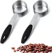 2 PCS 1/8 Cup Stainless Steel Measuring Scoops Coffee Measuring Scoop 30ML Small