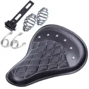 Motorcycle 3" Spring Solo Bracket Seat For Harley Chopper Bobber