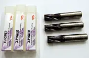 3 Pcs. YG-1 5/8" X-Power Solid Carbide Fine-Pitch Roughing CNC End Mill-ALTiN
