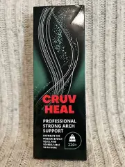 Cruv Heal Professional Strong Arch Support Insoles Plantar Fasciitis Green Large