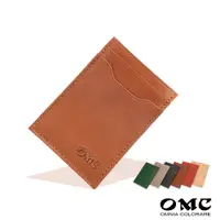 在飛比找蝦皮商城優惠-【OMC】義大利植鞣牛皮直式卡片夾悠遊卡夾(6色)