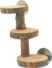Milisten Small Animal Climbing Platform Playground with Ladder Design for Hamsters and Birds Stimulates Motor Skills and Activity Space Bird Cage Accessory