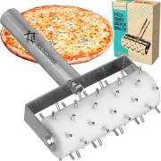 Professional Pizza Dough Docker Stainless Steel Pizza Roller with Spikes Past...
