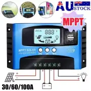 30/60/100A MPPT Solar Panel Regulator Charge Controller 12V/24V Auto Tracking