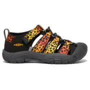 Keen Newport H2 Cheetah Sport Youth Girls Black Casual Sandals 1026857