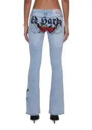 [Ed Hardy] Hearts Bootcut Jeans