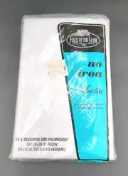 VTG Fruit of the Loom White Muslin Pillowcases NO IRON STANDARD Pillow Cases NIP