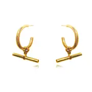 Culturesse Dionne Modern Muse Bar Drop Earrings Women Jewellery 18k Gold Plating