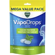 Vicks Vapodrops Throat Lozenges Original 42 pack