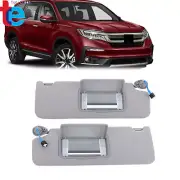 Sun Visor Shade LH+RH For 2017-2021 Honda Pilot 18-20 Ridgeline W/Lights Mirror