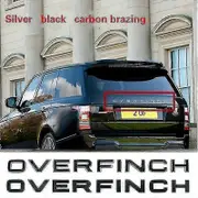 Letters Emblem For Ra-nge Ro-ver Overfinch Badge Car Styling Refitting Hood Rear Trunk Lower Bumper Sticker Yalo black