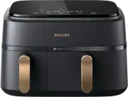 Philips Series 3000 Dual Basket Airfryer XXL Black/Copper