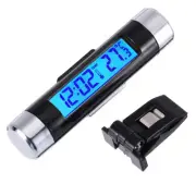 Car Clock Thermometer Temperature Mini LCD Backlight 2in1 LED Digital