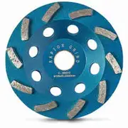UNITEC 125mm 10-Segment Spiral Diamond Grinding Cup - RAPTOR U-5RG10