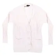 Sanctuary Womens Cardigan Button Front Sweater Light Pink Xs New