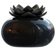 Ceramic Oil Diffuser,USB Personal Humidifiers for Baby Kids Desk Bedroom Home Office,Mini Desktop V black