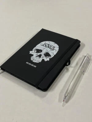 Unus Annus exclusive limited RARE black page paper journal notebook white ink