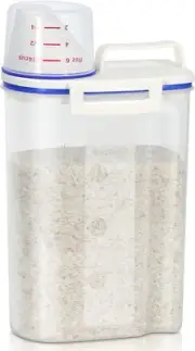 TBMax Rice Storage Bin Cereal Containers Dispenser with BPA Free Plastic + Ai...