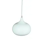Mini Kirby Inverted Bowl Metal Pendant Light Lamp - White.