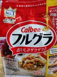 在飛比找Yahoo!奇摩拍賣優惠-日本 Calbee 卡樂比  750g  水果牛奶麥片
