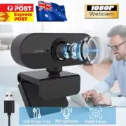 Webcam with Microphone Full HD 1080P Laptop Desktop MAC Camera USB Windows IOS
