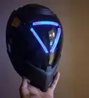 Overwatch ANA Shrike Cosplay Helmet LED Mask Party Cosplay Props Halloween