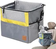 Pet Carrier Basket | Zippered Waterproof Pet Carrier | Multipurpose Puppy Basket, Multi-Pocket Dog Basket for Commuting, Shopping