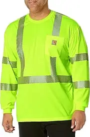 [Carhartt] Men's High Visibility Force Long Sleeve Class 3 Tee,Brite