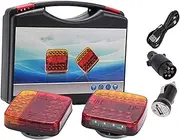 Wireless Tail Lights for Trailer, Waterproof Magnetic Wireless Tail Lights, for Trailer With 100ft Range, Rechargeable Magnetic Led Trailers Light, for Truck RV Camper Boat (1PCS)