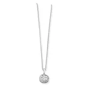 14k Mystere White Gold Real Diamond Necklace