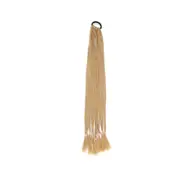 2 Pcs 24 inch crochet braid Synthetic Ponytail Braids Hair Extension Braided Chignon With Rubber band hair ring