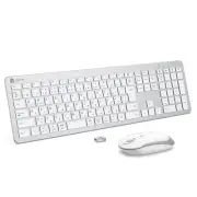 [New] iClever Keyboard and Wireless Mouse Set Wireless Quiet JIS Japanese Layout