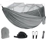 Hammock with Net | Lightweight Hammock Net Camping Portable,Compact Breathable Lightweight Waterproof Camping Accessories for Backyard Outside Travel Survival Outdoor Hiking Backpacking