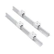 6Pcs Linear Motion Guide Rail Sliding Block Set Accurate Operation SBR12UU
