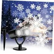 Christmas Projector Lights Outdoor Double Head Snowflake Projector Lights