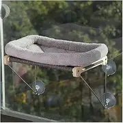 Easy to Install Wooden Frame Cat Basking Platform with Foldable Design