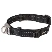 Rogz Safety Magnetic Buckle Adjustable Dog Collar Black Medium