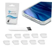 USB C Dust Plugs for iPhone 16, 15 (Plus, Pro Max), 10 Pack Clear, 10 Pack