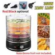 35-70℃ Home 5 Trays Food Dehydrator Fruit Dehydrator Dryer Jerky Maker LCD 350W