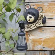 GGP Solar Powered Gargoyle Statue With Led Lantern Gothic Outdoor Halloween Garden Decor