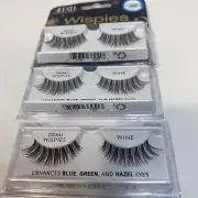 3 Pack Ardell Glamour Wispies Eyelashes Wine