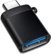 NexiGo USB C to A Adapter, USB Type-C to USB 3.0 Adapter for MacBook Pro 2021/2020/2019/2018, MacBook Air 2020, iPad Pro 2020, Dell XPS, Samsung Galaxy Note, and More Type C Devices (5Gbps, Black)
