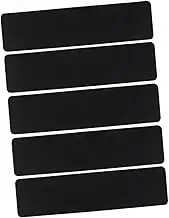 Anneome 5Pcs Slip Grip Strips with Black Sand Surface for Stairs and Decking Cut to Lightweight Non Slip Tape for Indoor and Outdoor Use