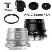 TTArtisans 35mm F1.4 APS-C Lens for Canon RF Fuji X Leica L M43 Nikon Z Sony E