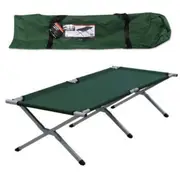 Folding Camping Bed With Carry Bag Stretcher Light Weight Camp Portable