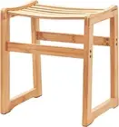 Skovtree Bamboo Shower Stool with Waterproof Treatment, No Mold, L (42cm)