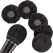 200 Pcs Disposable Microphone Cover Non-Woven, Clean and No-Odor Windscreen Mic Covers, Removal Microphone Cover, Perfect Protective Cap for Most Handheld Microphone