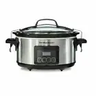 Hamilton Beach Slow Cooker 6-Qt Stainless w/ Built In Timer 33561 (OB)