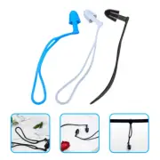 3 Pairs Adult Ear Plugs Noise Reduction Silicone Waterproof Earplugs Mother