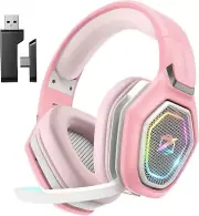 High-Performance Wireless Gaming Earphones with Flip Mic & Long Battery Life